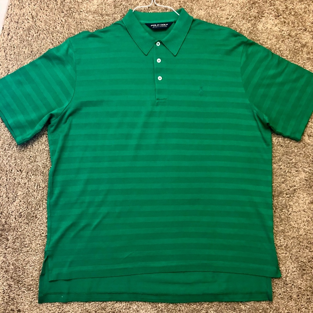 MEN’S LARGE GREEN GOLF POLO SHIRT